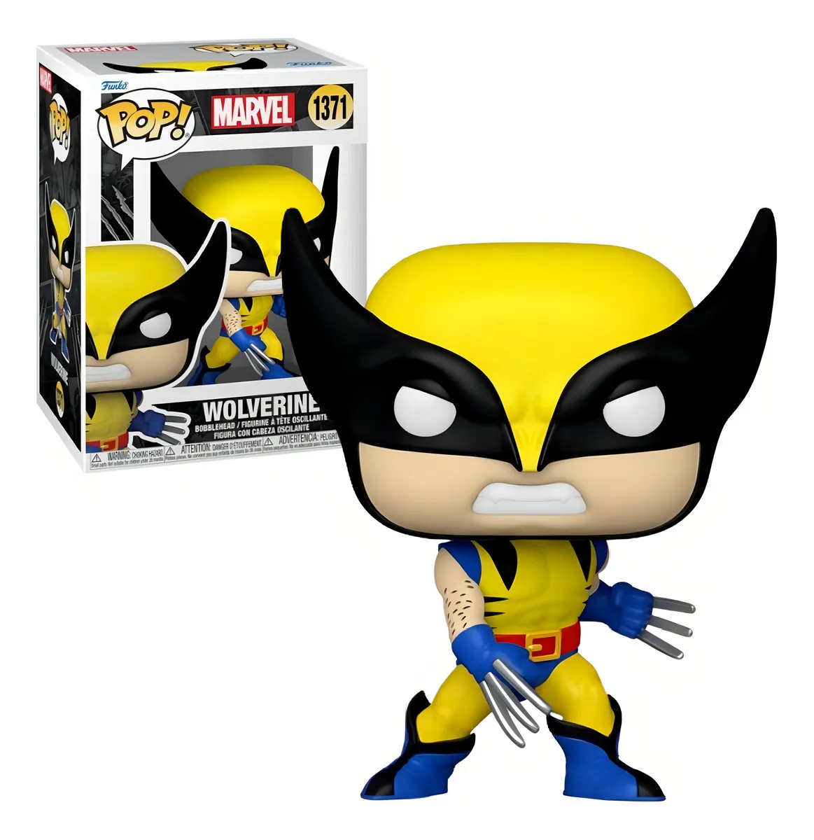 Funko pop wolverine caja y figura clásico