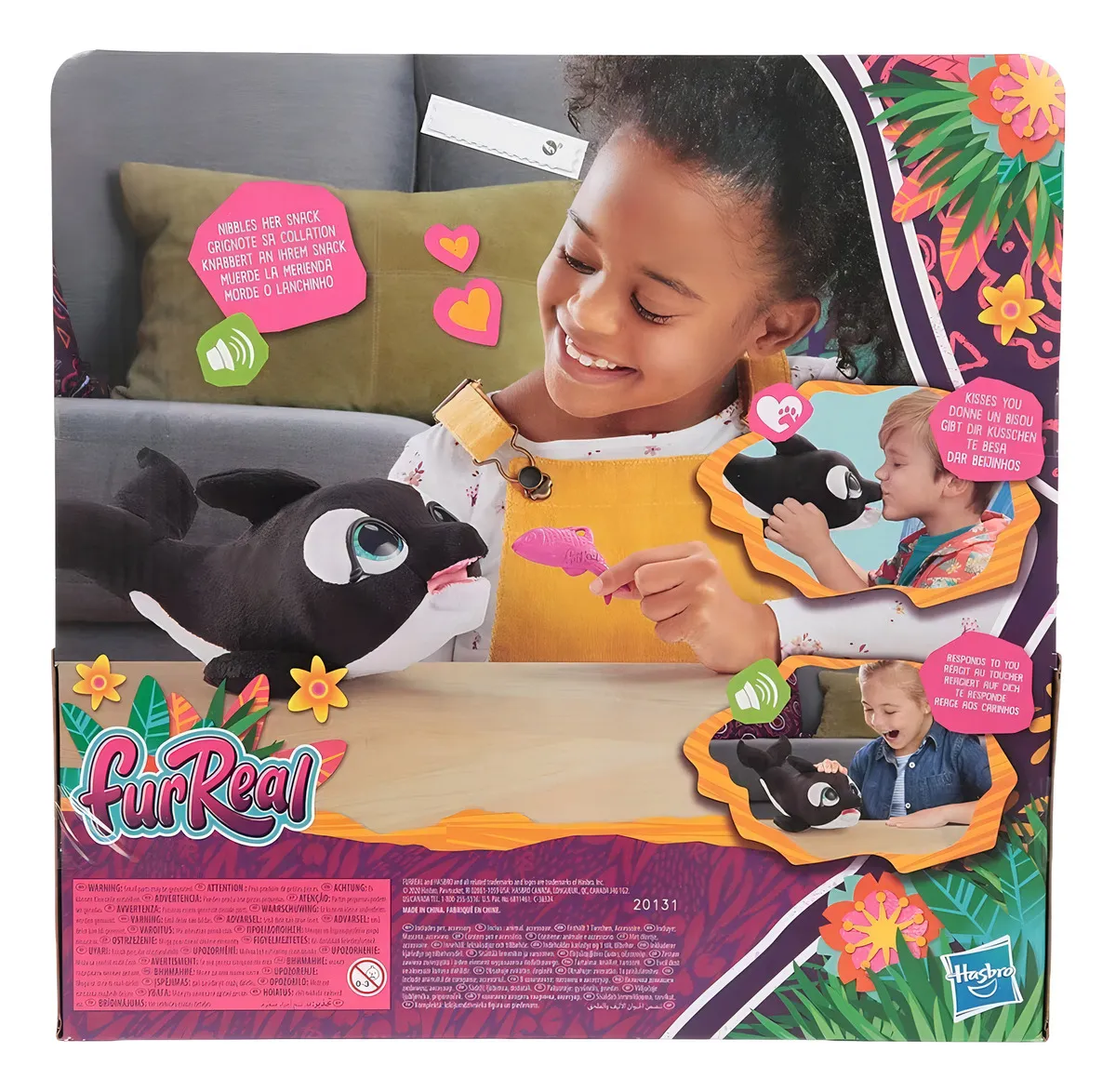 FurReal Besito la Ballena Amable caja reves